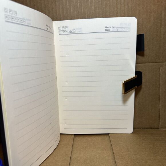 A5 Vintage Leatherbound Notebook W/Bookmark & MOKA Pen Included. (200 Pages) - Picture 3 of 4